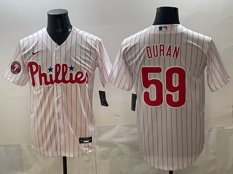 Men 2026 Philadelphia Phillies #59 Duran White Game Nike MLB Jersey 005->philadelphia phillies->MLB Jersey